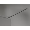 Mexen Kioto-X Walk-in Shower Wall 130 x 200 cm, Graphite 10 mm, Gun Metal - 800-130-101-95-40-X