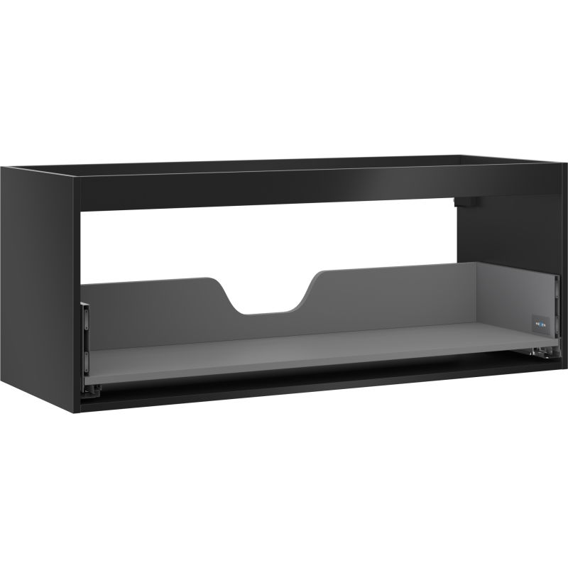 Mexen Box-A 120 cm Vanity Cabinet Frame, 1 Drawer, Matte Black - 91AX0-1200-470-1-71
