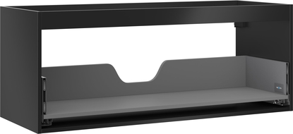 Mexen Box-A 120 cm Vanity Cabinet Frame, 1 Drawer, Matte Black - 91AX0-1200-470-1-71