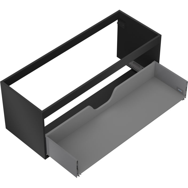 Mexen Box-A base for under-sink cabinet 120 cm, 1 drawer, matte black - 91AX0-1200-470-1-71