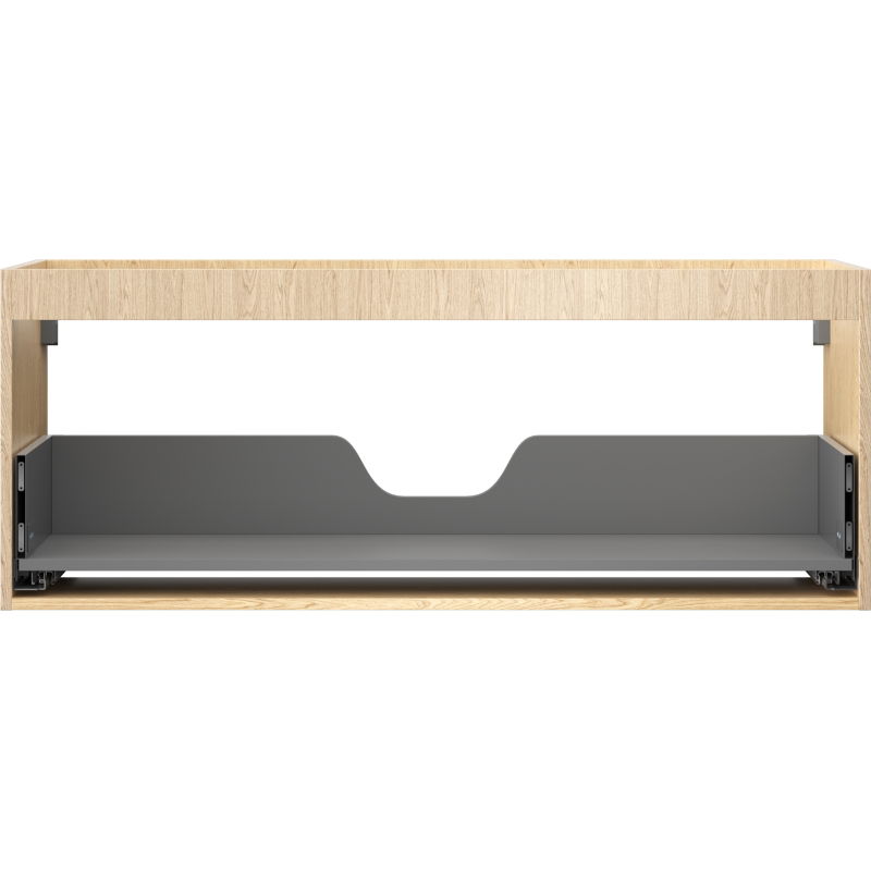 Mexen Box-A bathroom cabinet corpus 120 cm, 1 drawer, oak - 91AX0-1200-470-1-81