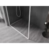 Mexen Kioto-XF Walk-in shower wall with frame 120 x 202 cm, transparent 10 mm, white - 800-120-104-20-00-X