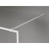 Mexen Kioto-XF Walk-in shower wall with frame 120 x 202 cm, transparent 10 mm, white - 800-120-104-20-00-X