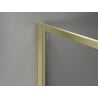 Mexen Kioto-XF Walk-in Shower Wall with Frame 140 x 202 cm, Transparent 10 mm, Brushed Gold - 800-140-104-55-00-X