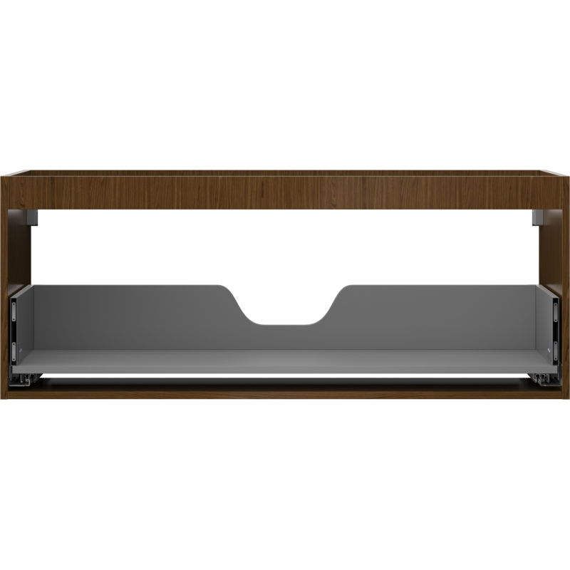 Mexen Box-A cabinet body for washbasin 120 cm, 1 drawer, walnut - 91AX0-1200-470-1-86