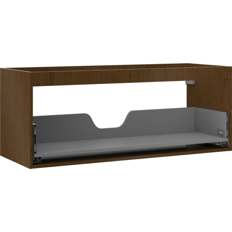 Mexen Box-A cabinet frame for under-sink 120 cm, 1 drawer, walnut - 91AX0-1200-470-1-86