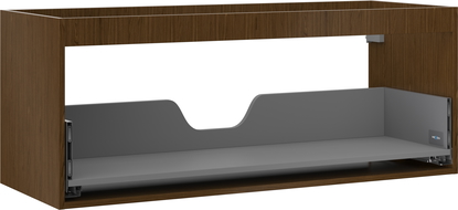 Mexen Box-A cabinet body for washbasin 120 cm, 1 drawer, walnut - 91AX0-1200-470-1-86