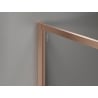 Mexen Kioto-XF Walk-in Shower Wall with Frame 120 x 202 cm, Transparent 10 mm, Brushed Copper - 800-120-104-65-00-X