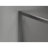 Mexen Kioto-XF Walk-in Shower Wall with Frame 80 x 202 cm, Transparent 10 mm, Brushed Gun Gray - 800-080-104-66-00-X