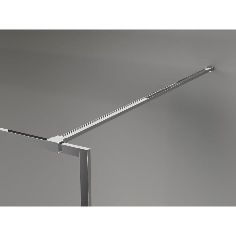 Mexen Kioto-XF Walk-in Shower Screen with Frame 160 x 202 cm, Frosted 10 mm, Chrome - 800-160-104-01-30-X