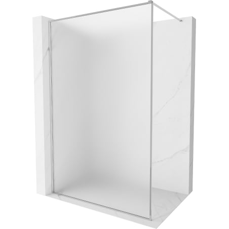 Mexen Kioto-XF Walk-in Shower Screen with Frame 160 x 202 cm, Frosted 10 mm, Chrome - 800-160-104-01-30-X