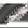 Mexen Kioto-XF Walk-in Shower Screen with Frame 70 x 202 cm, Frosted 10 mm, Brushed Copper - 800-070-104-65-30-X