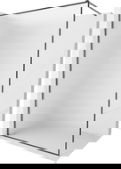 Mexen Kioto-XF Shower Screen Walk-in with Frame 60 x 202 cm, Frosted 10 mm, Brushed Gun Gray - 800-060-104-66-30-X