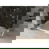 Mexen Omega extendable shower cubicle 130 x 70 cm, Graphite, Chrome + shower tray Flat, bialy - 825-130-070-01-40-4010
