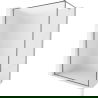 Mexen Kioto-XF Walk-in Shower Screen with Frame 140 x 202 cm, Frosted 10 mm, Gun Metal - 800-140-104-95-30-X
