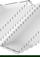 Mexen Kioto-XF Walk-in Shower Wall with Frame 140 x 202 cm, Frosted 10 mm, Gun Metal - 800-140-104-95-30-X