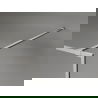 Mexen Kioto-XF Walk-in Shower Wall with Frame 70 x 202 cm, Frosted 10 mm, Brushed Nickel - 800-070-104-97-30-X