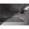 Mexen Kioto-XF Walk-in Shower Wall with Frame 90 x 202 cm, Graphite 10 mm, Chrome - 800-090-104-01-40-X
