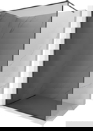 Mexen Kioto-XF Walk-in Shower Screen with Frame 140 x 202 cm, Graphite 10 mm, Brushed Gun Gray - 800-140-104-66-40-X