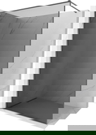 Mexen Kioto-XF Walk-in Shower Screen with Frame 70 x 202 cm, Graphite 10 mm, Gun Metal - 800-070-104-95-40-X