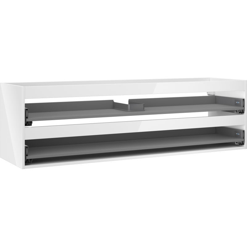 Mexen Box-A 160 cm Under-Sink Cabinet Body, 2 Drawers, White Gloss - 91AX0-1600-470-2-00