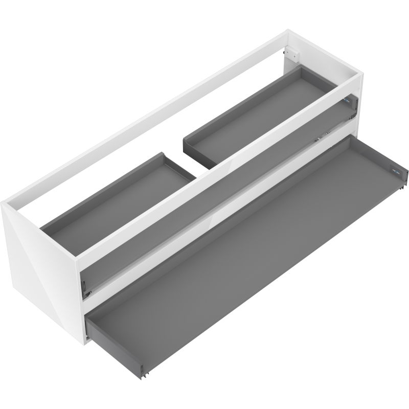 Mexen Box-A cabinet base for washbasin 160 cm, 2 drawers, white gloss - 91AX0-1600-470-2-00