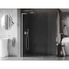 Mexen Kioto-X L Walk-in Shower Screen 50 x 200 cm, Transparent 10 mm, White - 800-050-107-20-00-X