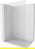 Mexen Kioto-X L Walk-in Shower Screen 90 x 200 cm, transparent 10 mm, white - 800-090-107-20-00-X