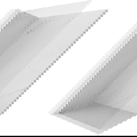 Mexen Kioto-X L Walk-in shower screen 110 x 200 cm, transparent 10 mm, white - 800-110-107-20-00-X