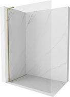 Mexen Kioto-X L Shower Screen Walk-in 50 x 200 cm, transparent 10 mm, gold - 800-050-107-50-00-X