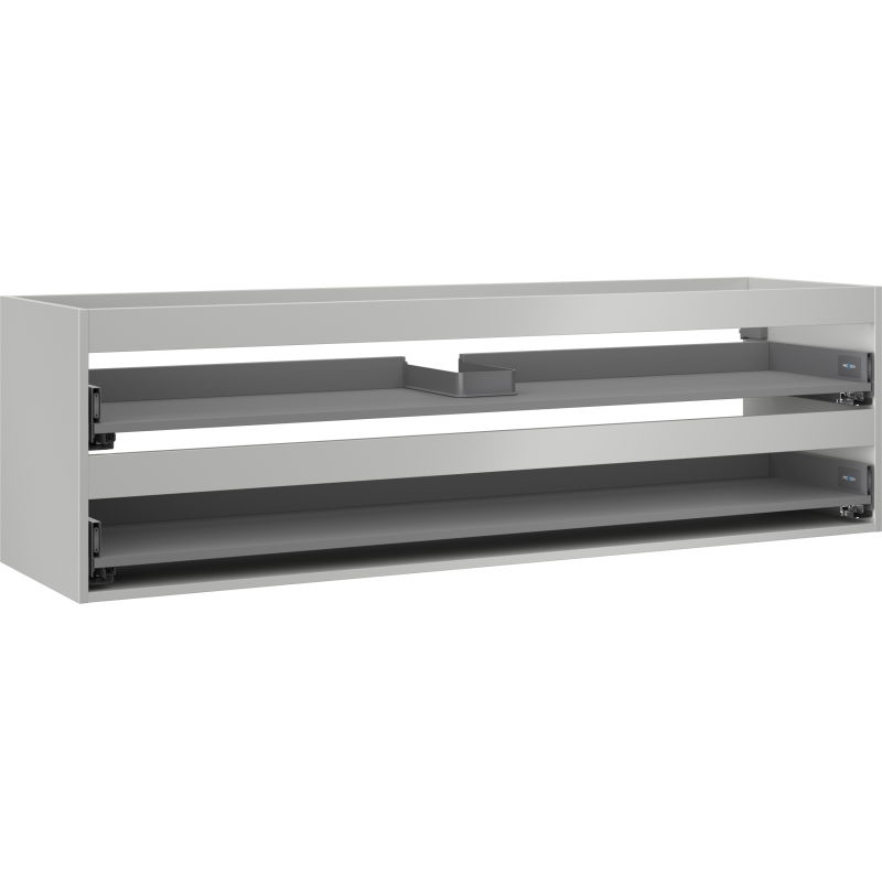 Mexen Box-A cabinet body for washbasin 160 cm, 2 drawers, grey matte - 91AX0-1600-470-2-62