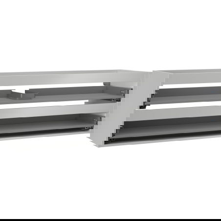 Mexen Box-A cabinet body for washbasin 160 cm, 2 drawers, grey matte - 91AX0-1600-470-2-62