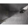 Mexen Kioto-X L Walk-in Shower Wall 50 x 200 cm, Transparent 10 mm, Brushed Gold - 800-050-107-55-00-X