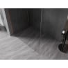 Mexen Kioto-X L Walk-in Shower Wall 60 x 200 cm, Transparent 10 mm, Brushed Copper - 800-060-107-65-00-X