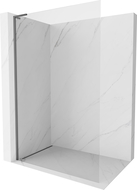 Mexen Kioto-X L Walk-in Shower Screen 90 x 200 cm, transparent 10 mm, gun metal - 800-090-107-95-00-X