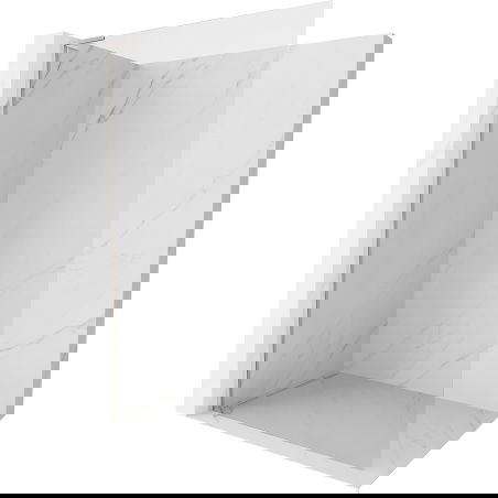 Mexen Kioto-X L Walk-in Shower Wall 60 x 200 cm, transparent 10 mm, brushed nickel - 800-060-107-97-00-X