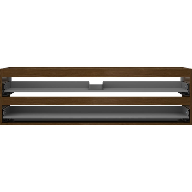 Mexen Box-A Vanity Cabinet Body 160 cm, 2 Drawers, Walnut - 91AX0-1600-470-2-86