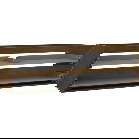 Mexen Box-A Cabinet Body Under Sink 160 cm, 2 Drawers, Walnut - 91AX0-1600-470-2-86