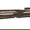 Mexen Box-A Cabinet Body Under Sink 160 cm, 2 Drawers, Walnut - 91AX0-1600-470-2-86