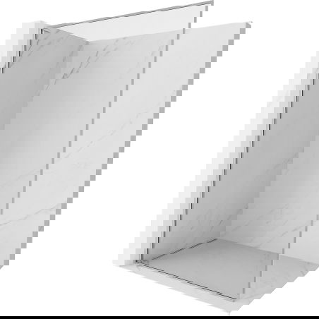 Mexen Kioto-F L shower wall Walk-in with frame 80 x 202 cm, transparent 8 mm, chrome - 800-080-174-01-00