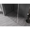 Mexen Kioto-F L Walk-in Shower Screen with Frame 90 x 202 cm, Transparent 8 mm, Chrome - 800-090-174-01-00