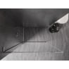 Mexen Kioto-F L Walk-in Shower Wall with Frame 115 x 202 cm, Transparent 8 mm, Chrome - 800-115-174-01-00