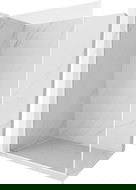 Mexen Kioto-F L Walk-in Shower Wall with Frame 50 x 202 cm, Transparent 8 mm, White - 800-050-174-20-00