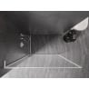 Mexen Kioto-F L Walk-in Shower Wall with Frame 95 x 202 cm, Transparent 8 mm, White - 800-095-174-20-00