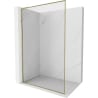 Mexen Kioto-F L Walk-in Shower Screen with Frame 85 x 202 cm, Transparent 8 mm, Gold - 800-085-174-50-00