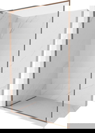 Mexen Kioto-F L Walk-in Shower Screen with Frame 80 x 202 cm, Transparent 8 mm, Rose Gold - 800-080-174-60-00