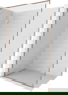 Mexen Kioto-F L Walk-in Shower Screen with Frame 105 x 202 cm, Transparent 8 mm, Brushed Copper - 800-105-174-65-00