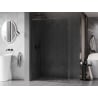 Mexen Kioto-F L Walk-in Shower Panel with Frame 70 x 202 cm, Transparent 8 mm, Brushed Gun Gray - 800-070-174-66-00