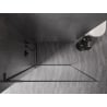 Mexen Kioto-F L Walk-in Shower Panel with Frame 70 x 202 cm, Transparent 8 mm, Brushed Gun Gray - 800-070-174-66-00