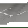 Mexen Kioto-X Walk-in Shower Wall 150 x 100 cm, Transparent 10 mm, White - 800-150-202-20-00-100-X